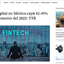 Venture Capital en Mxico cay 42.49% al tercer trimestre del 2022: TTR